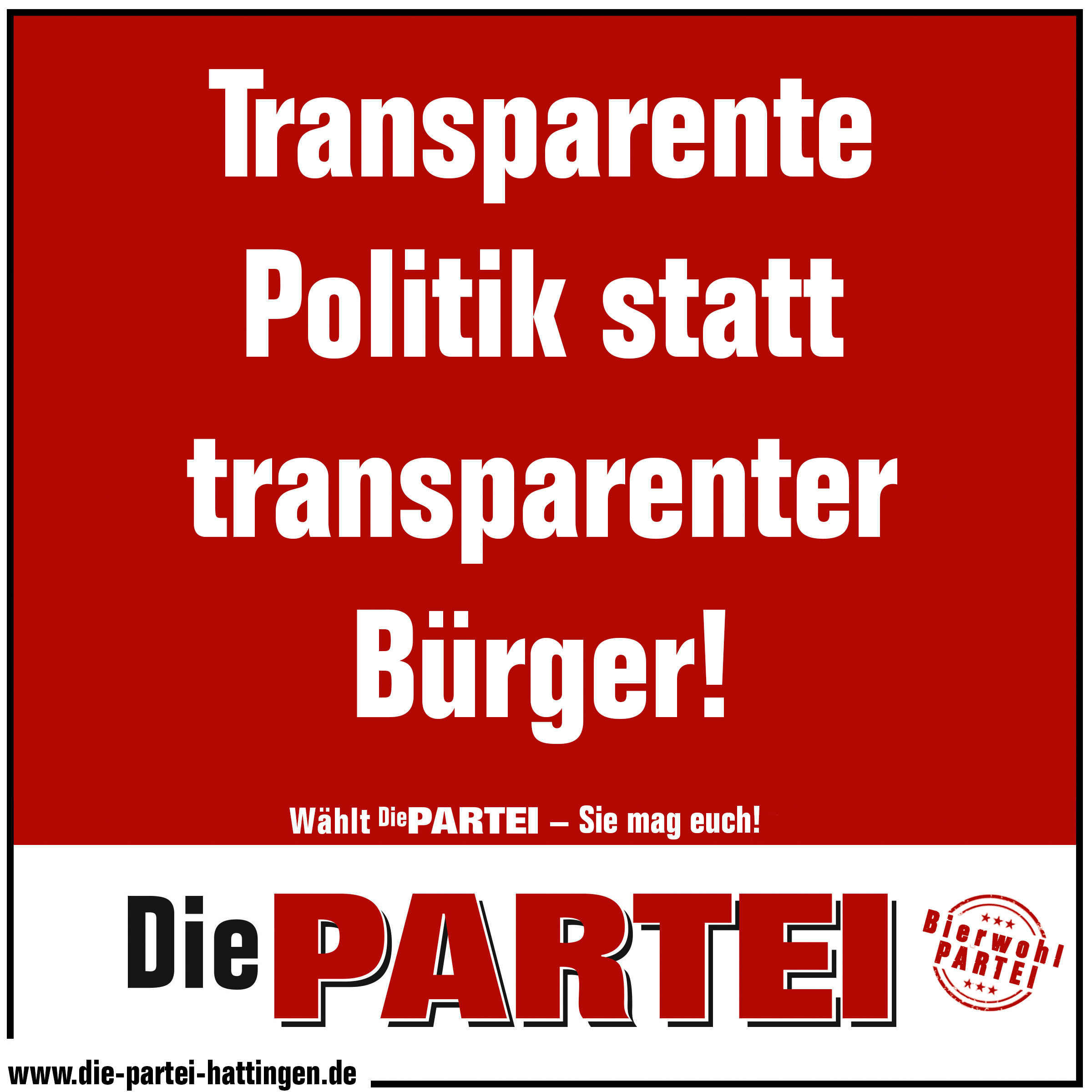 Transparenter Bürger